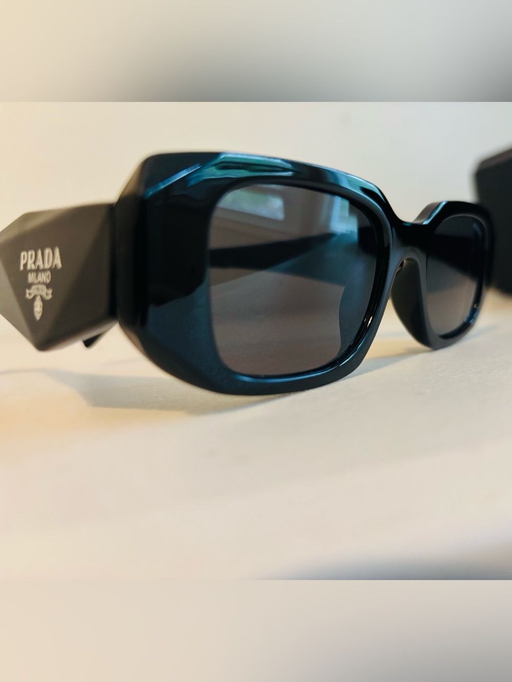 Prada Women's Oversized Square Sunglasses - Black